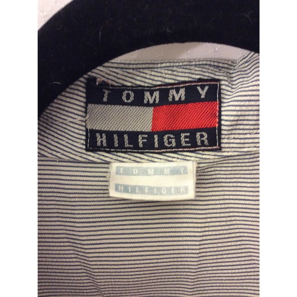 Tommy Hilfiger Men Button Up Long Sleeve Collared Shirt - Picture 3 of 5